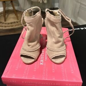 Kristen Cavallari boho tie up booties